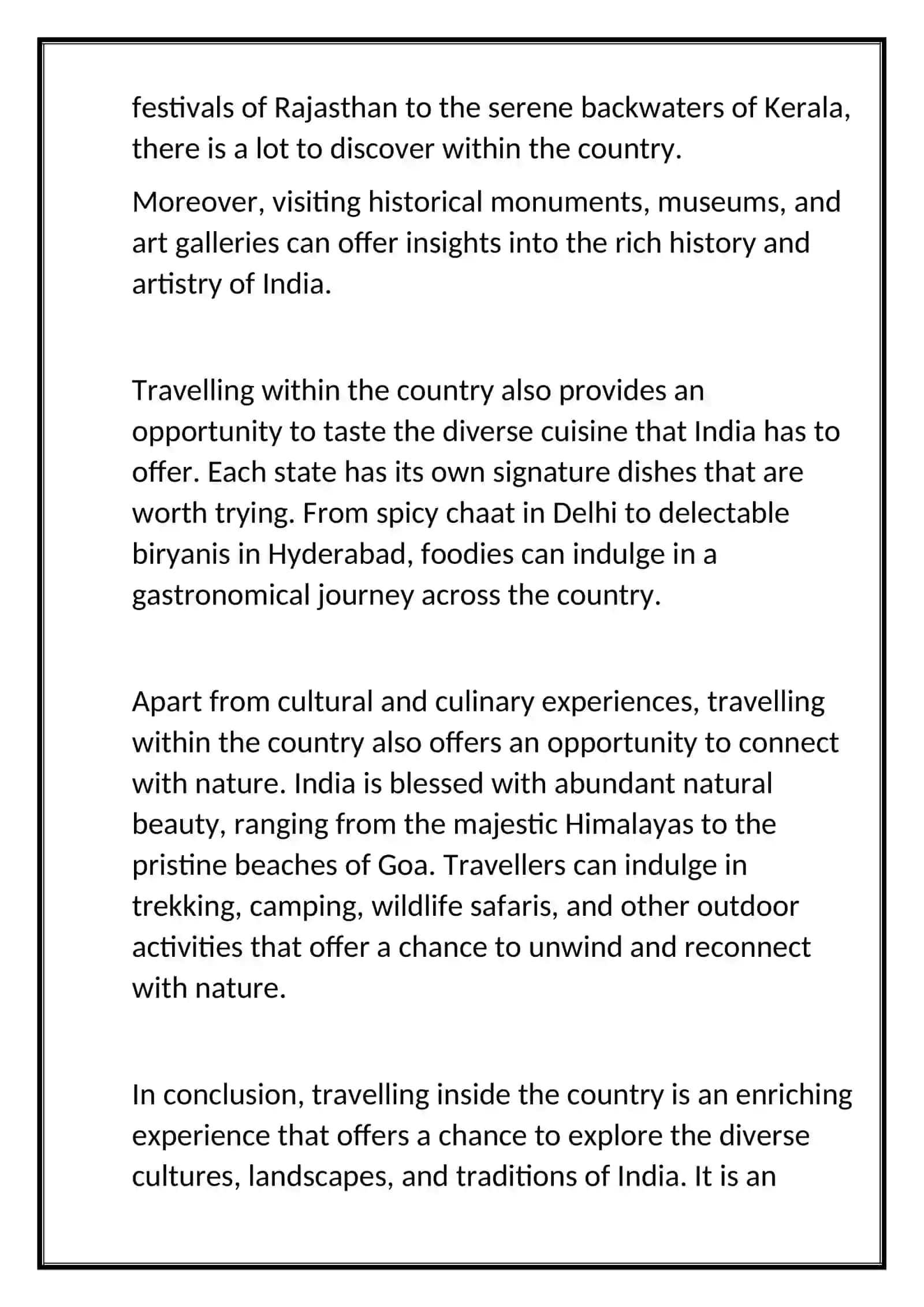 Travelling inside the country 3