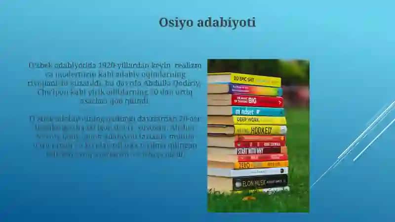 Jahon adiblari adabiyoti haqida 3