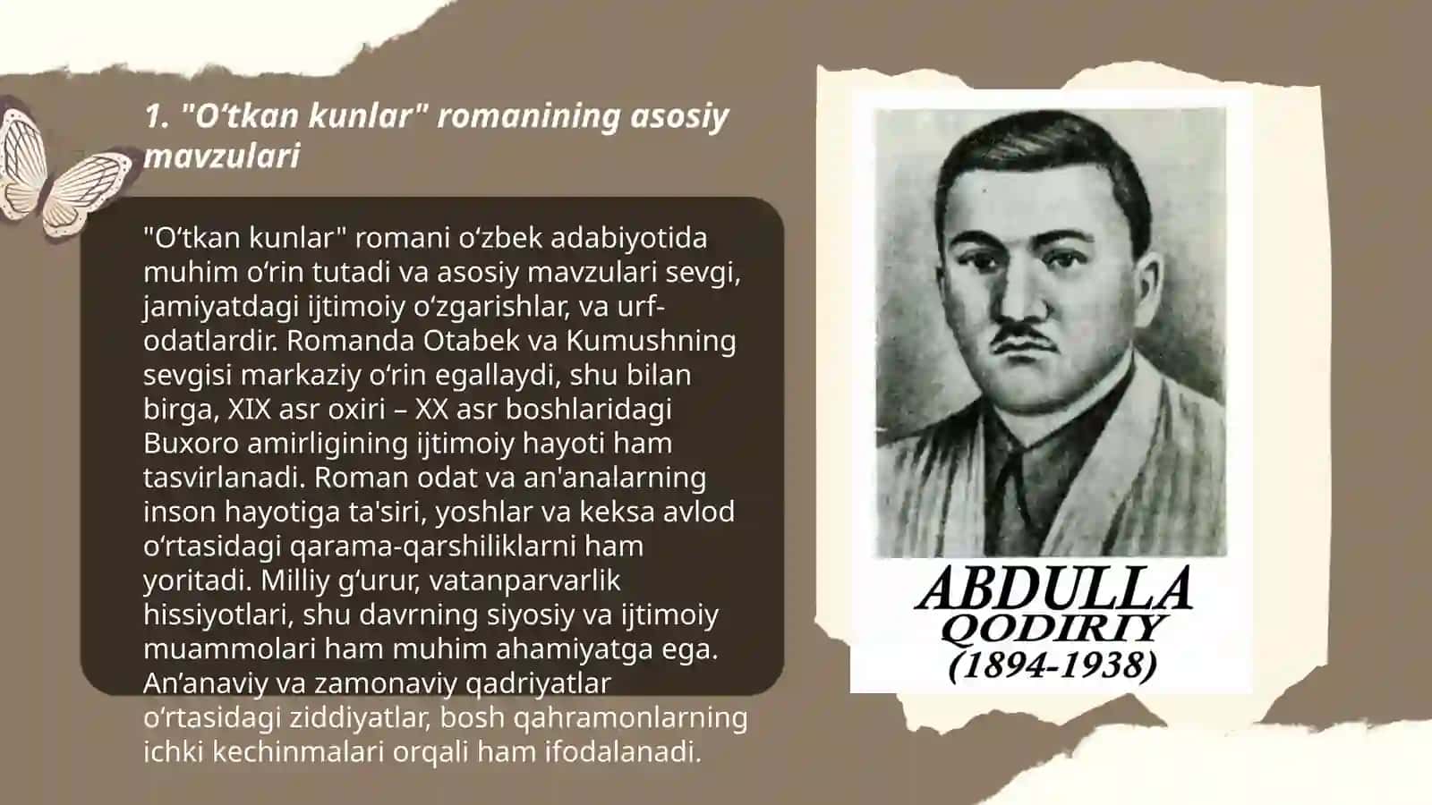 Abdulla Qodiriyning “Oʻtkan kunlar”roman 3