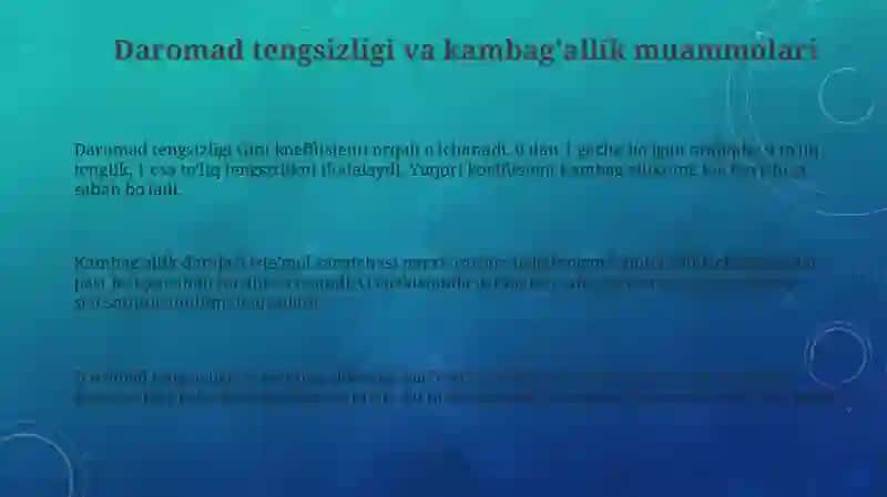 Daromad va buromadga oid iqtisodiy masalalar 3