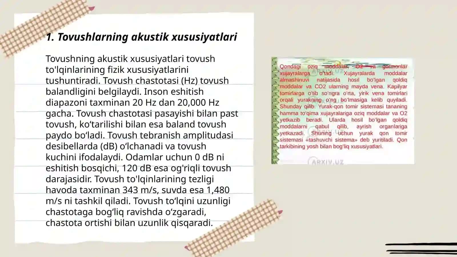 Yurak faoliyatining tovushli belgilari 3
