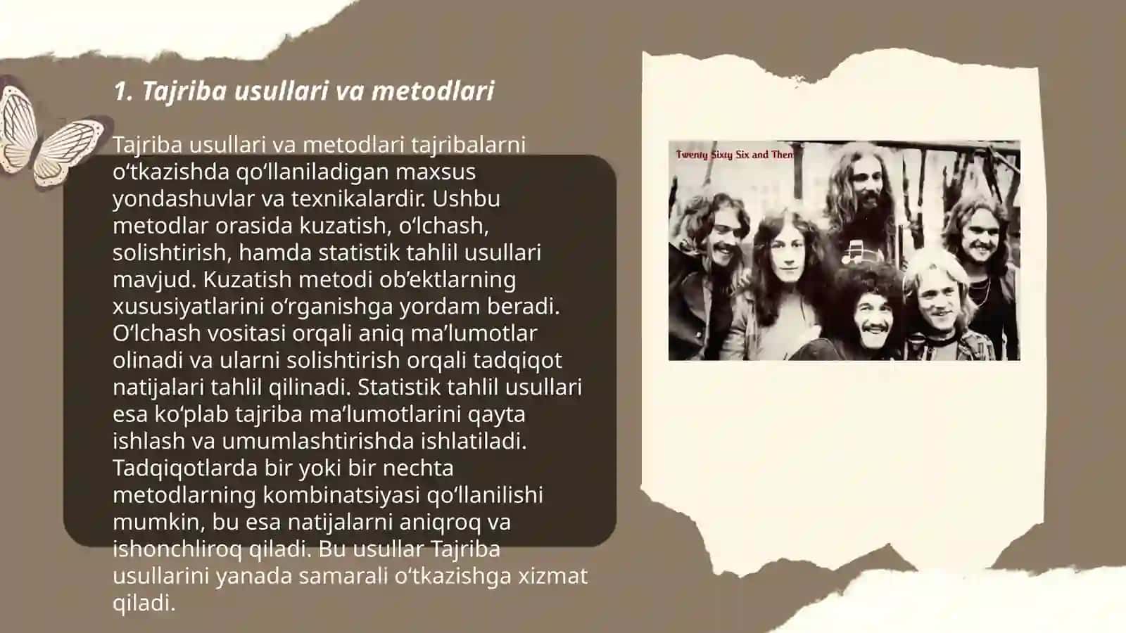 Tajriba usullari va metodlari 3