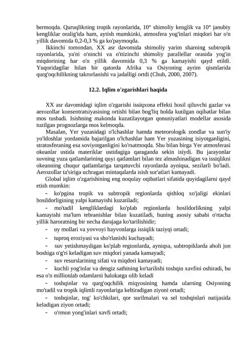 IQLIM O'ZGARISHI 3