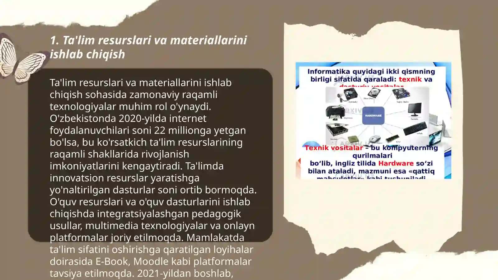 Ta'lim resurslari va materiallarini ishlab chiqish 3