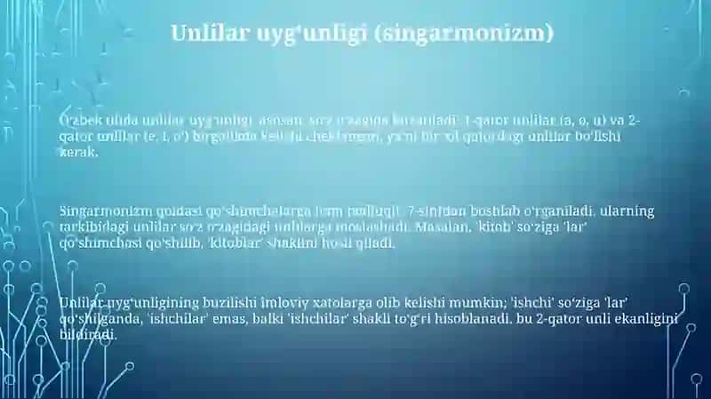 Oʻzbek tilining asosiy imlo qoidalarini oʻzlashtirish 3