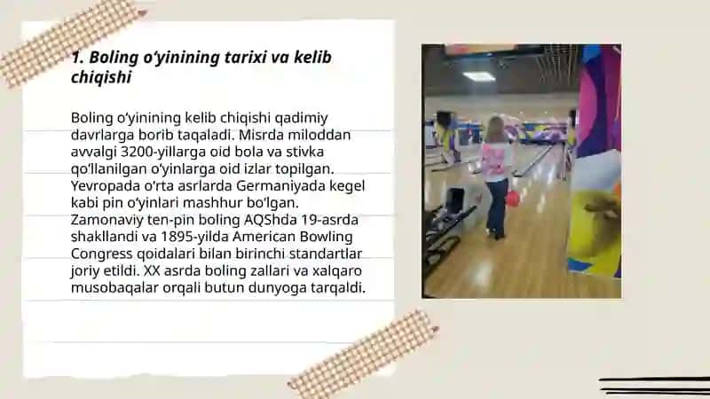 BOLING- sport oʻyini 3