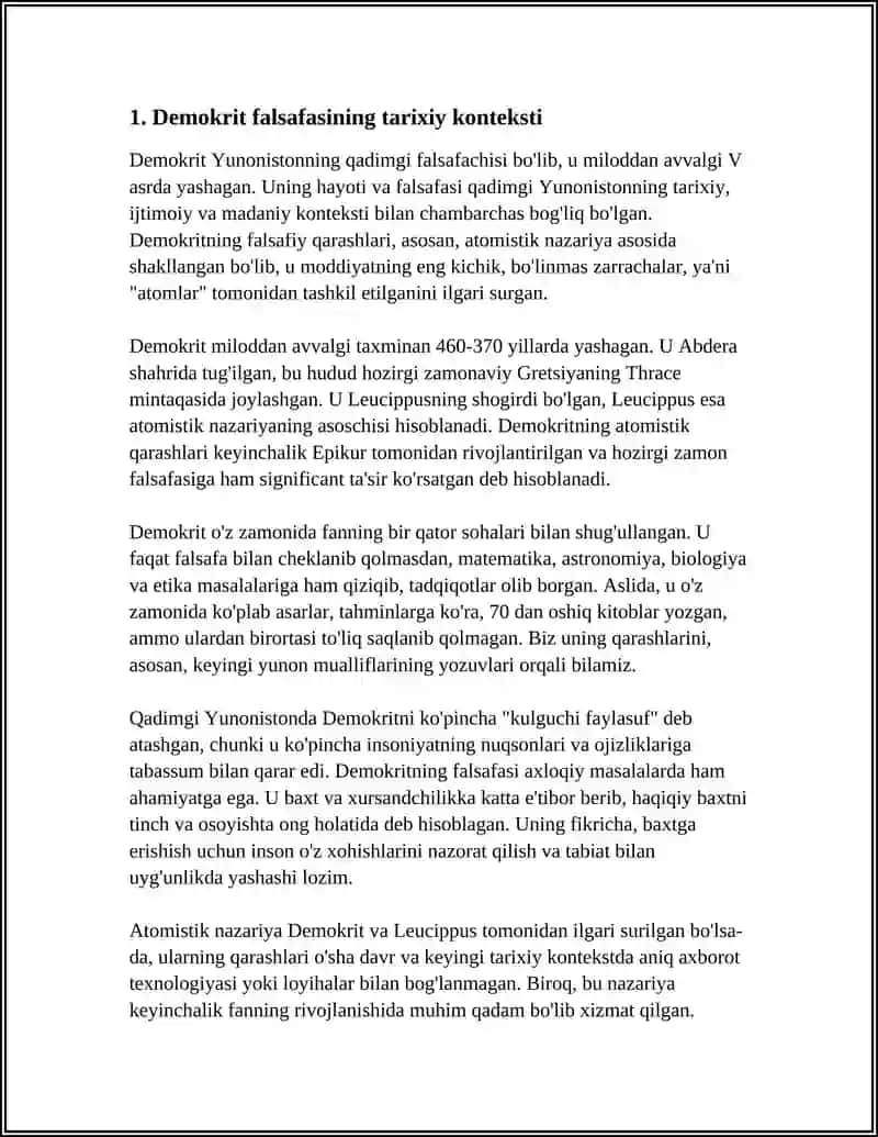DEMOKRIT FALSAFASI 3