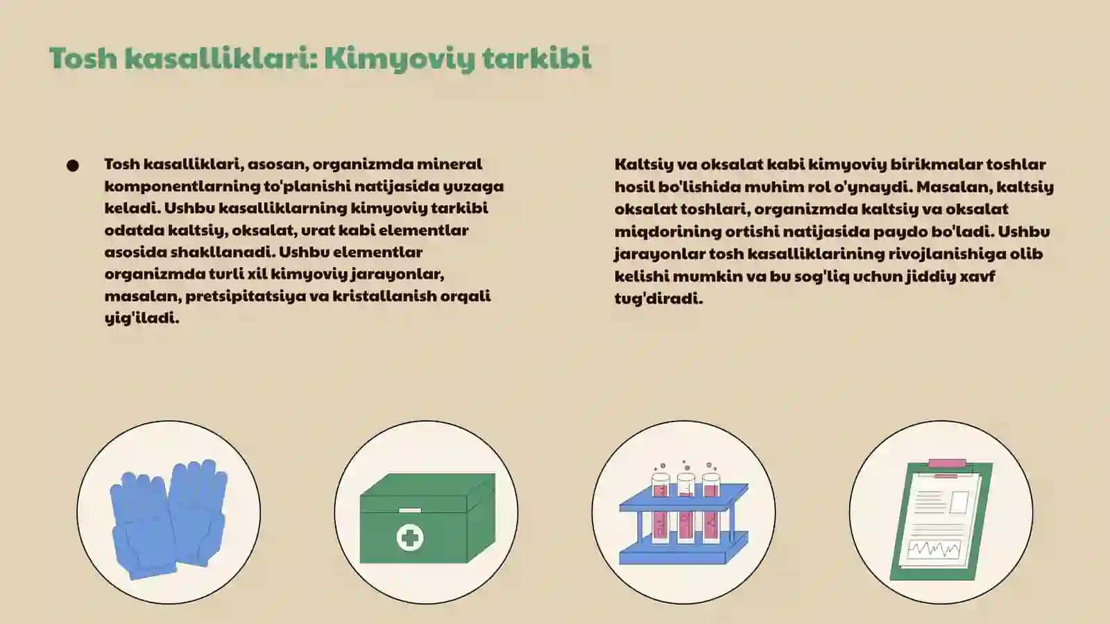 Tosh kasalliklarining kimyoviy asoslari 3