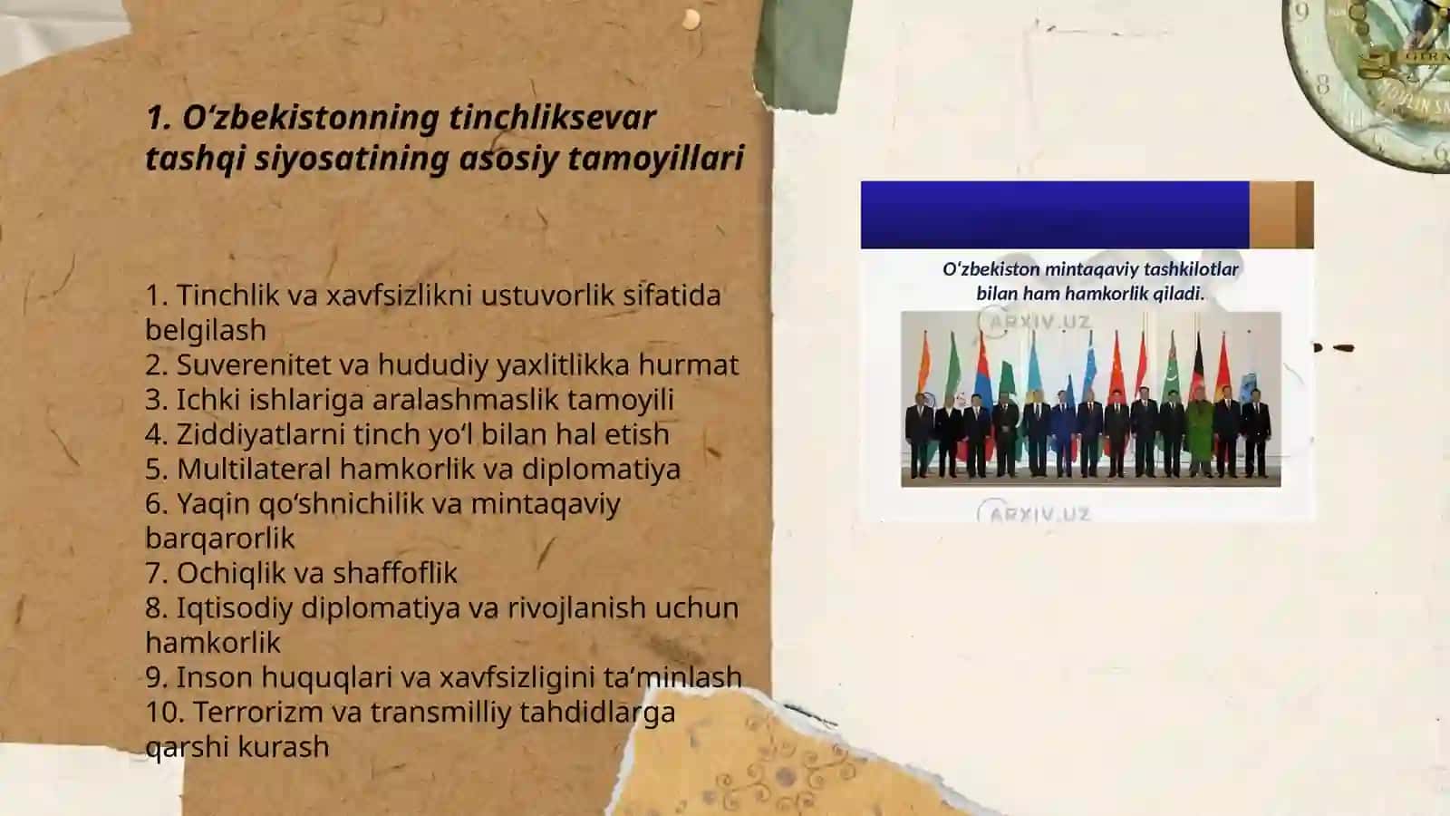 O‘zbekiston va jahon hamjamiyati 3