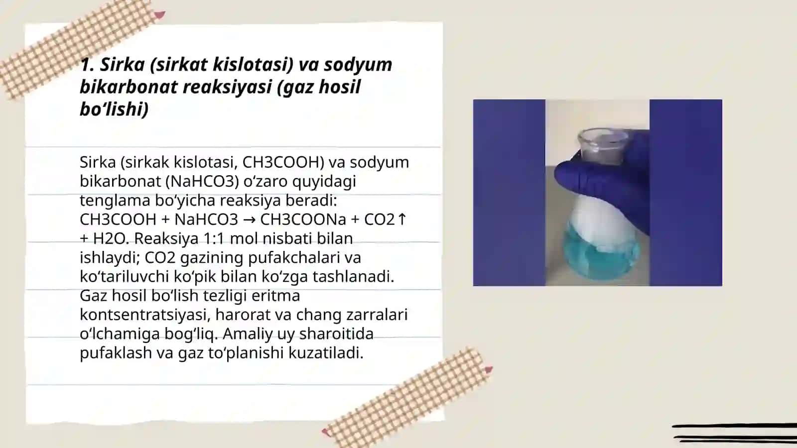 Uy sharoitidagi kimyoviy reaktsiyalar 3