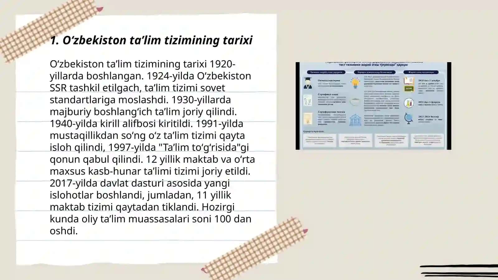 Oʻzbekiston respublikasining taʼlim tizimi 3