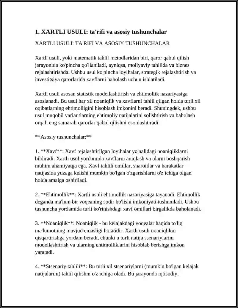 XARTLI USULI 3