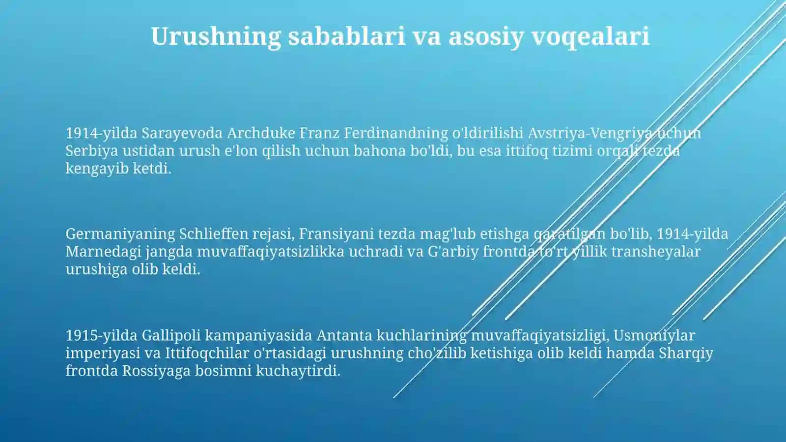 Birinchi jahon urushi yakunlari 3
