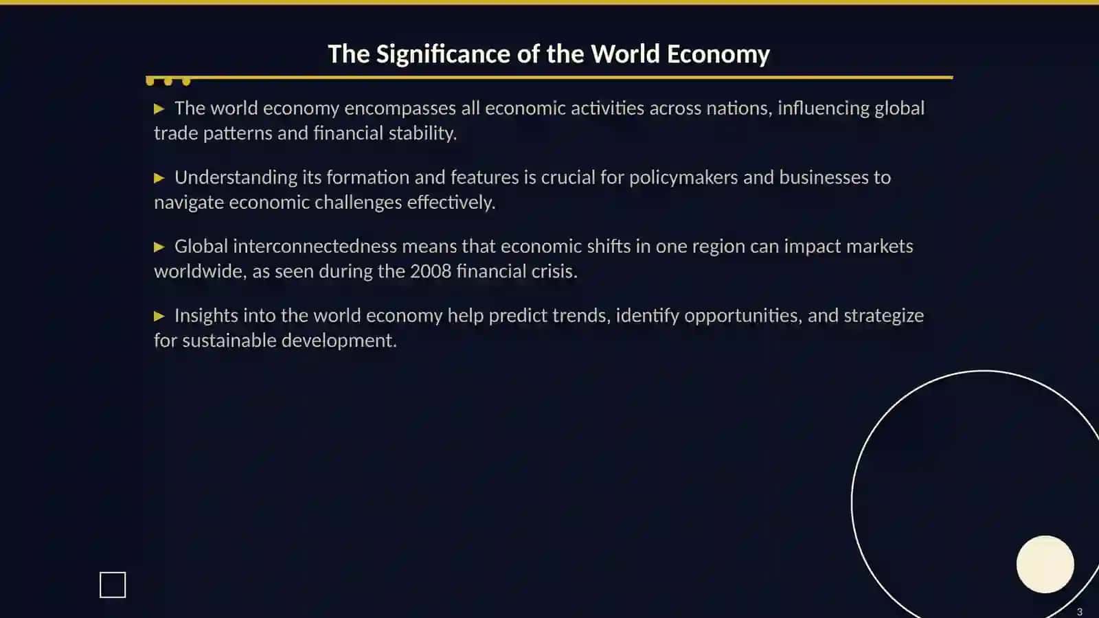 Understanding the World Economy 3