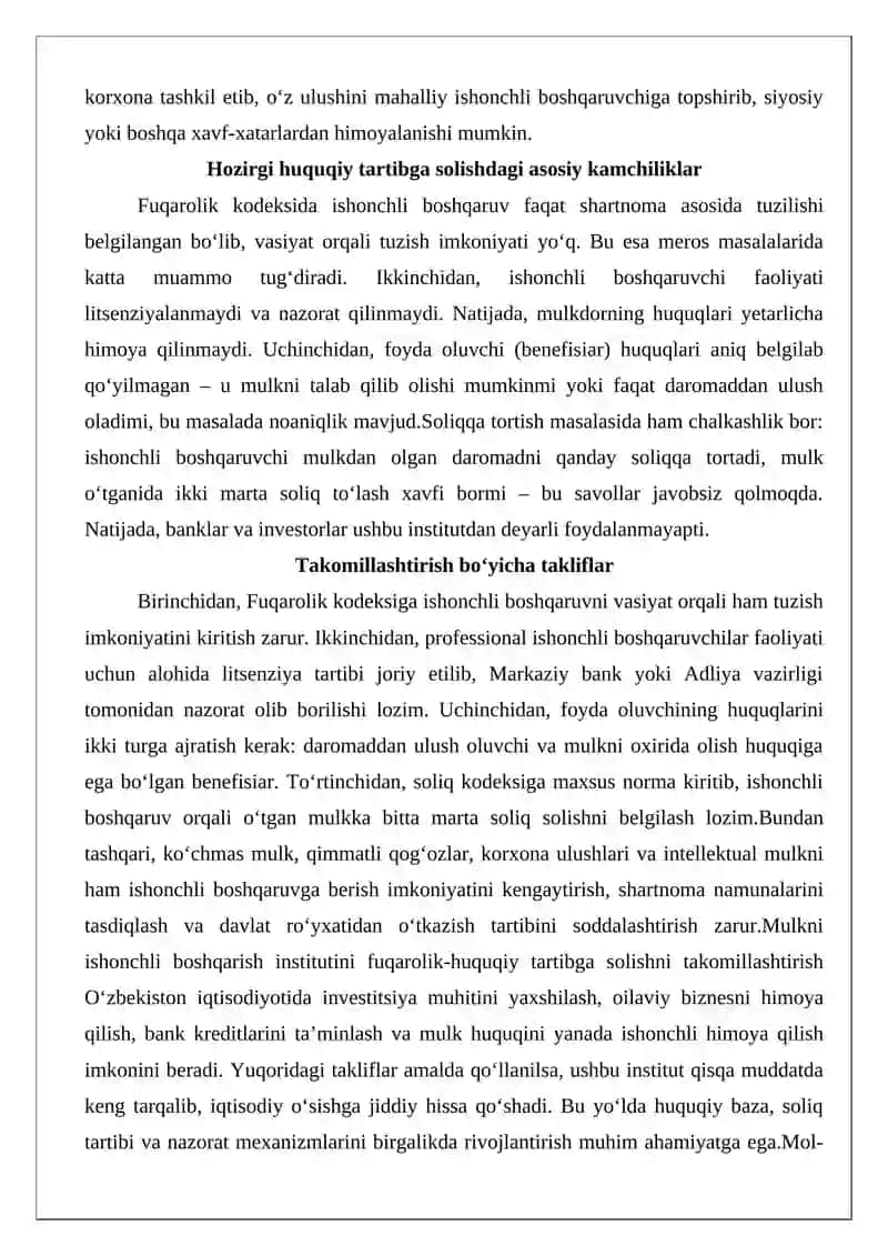 Mol-mulkni ishonchli boshqarish 3