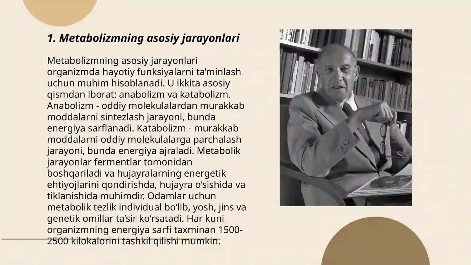 Moddalar almashinuvi- Metabalizm 3