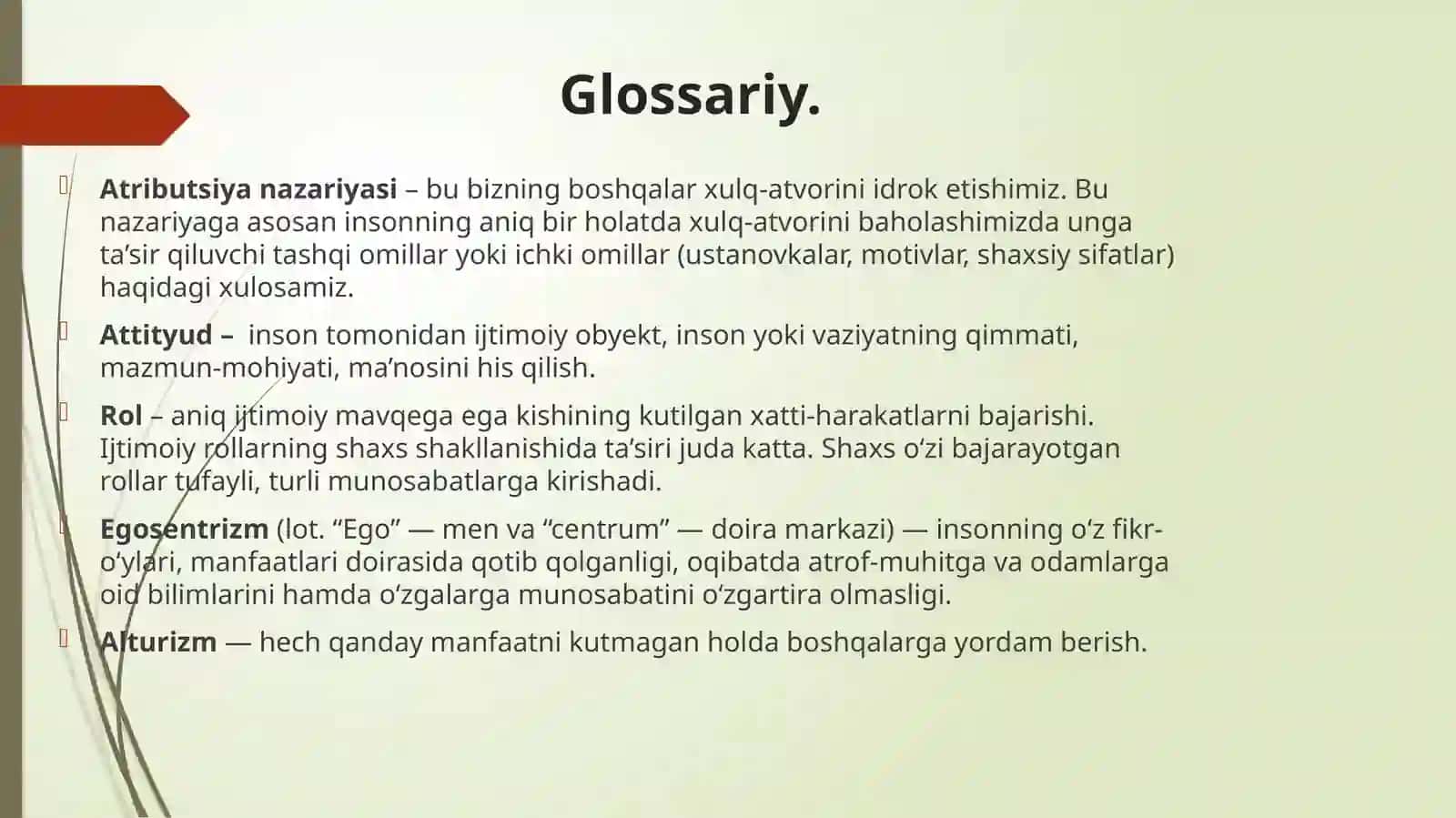 Ijtimoiyxulq-at xorixususiyatlari 3