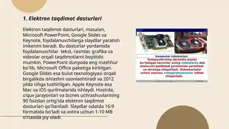 Elektron taqdimot dasturlari 3