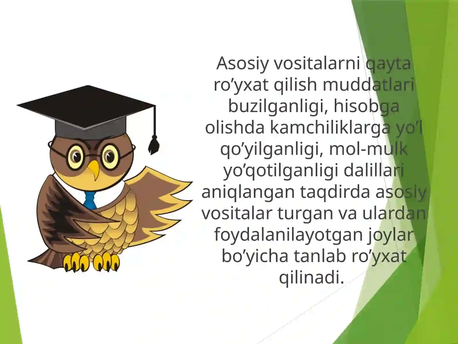 Asosiy vositalar hisobi 3