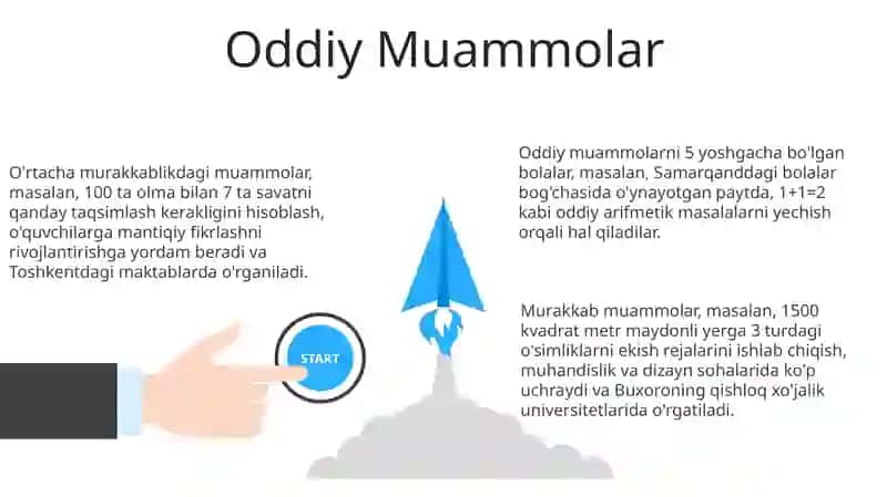 Sodda va murakkab masalalar 3