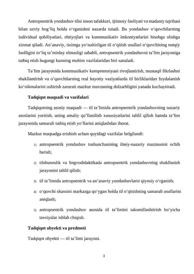 TIL TA'LIMIDA ANTROPSENTRIK YONDASHUV 3