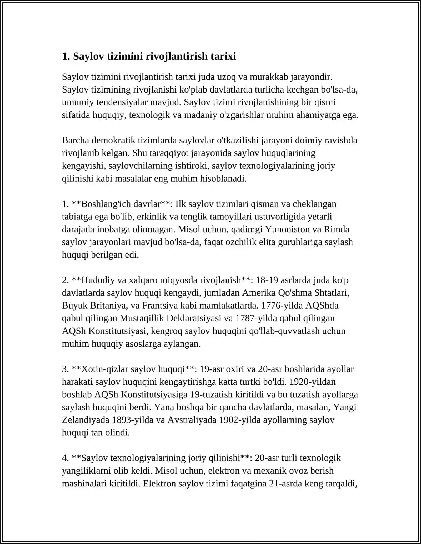 OʻZBEKISTON RESPUBLIKASIDA SAYLOV TIZIMI 3