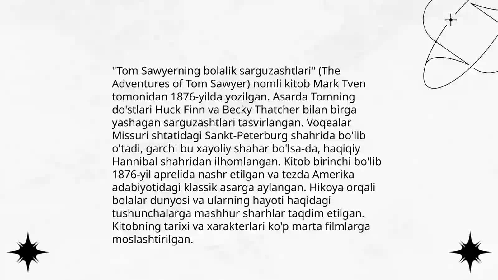 Tom Sawyerning bolalik sarguzashtlari 3