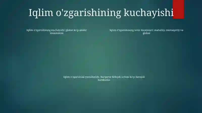 Global Muammolarning Mezonlari Va Darajalari 3