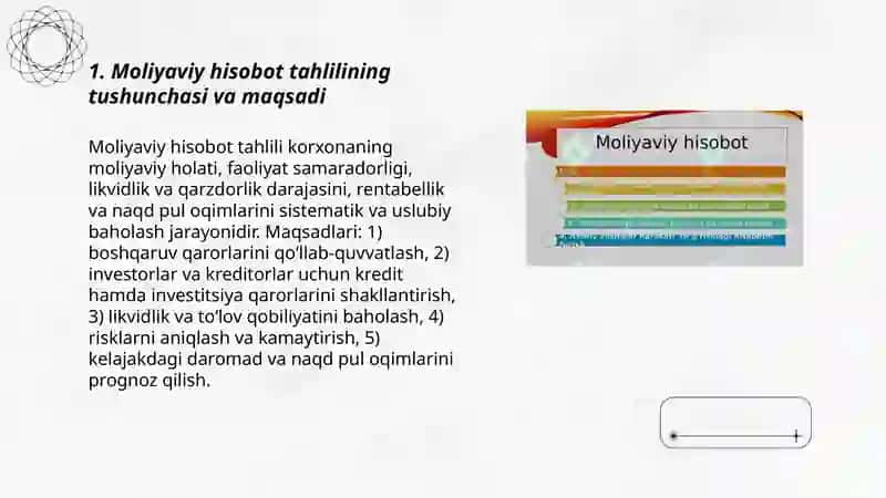 Moliyaviy hisobot tahlilining metidi va usullari 3