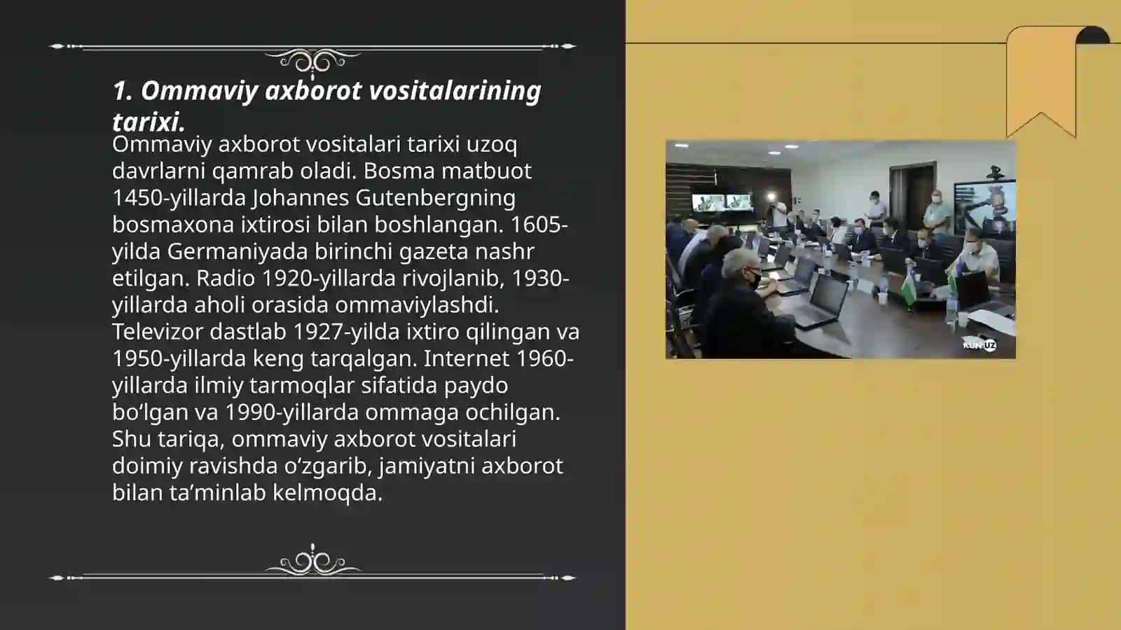 Ommaviy axborot vositalari tarixi 3
