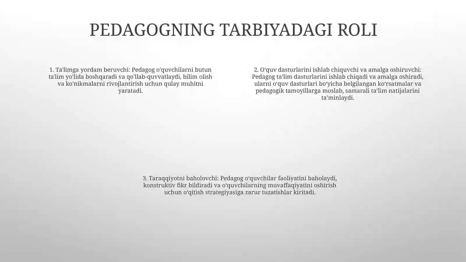 Pedagog Shaxsi Va Unga QoʻYiladigan Talablar 3