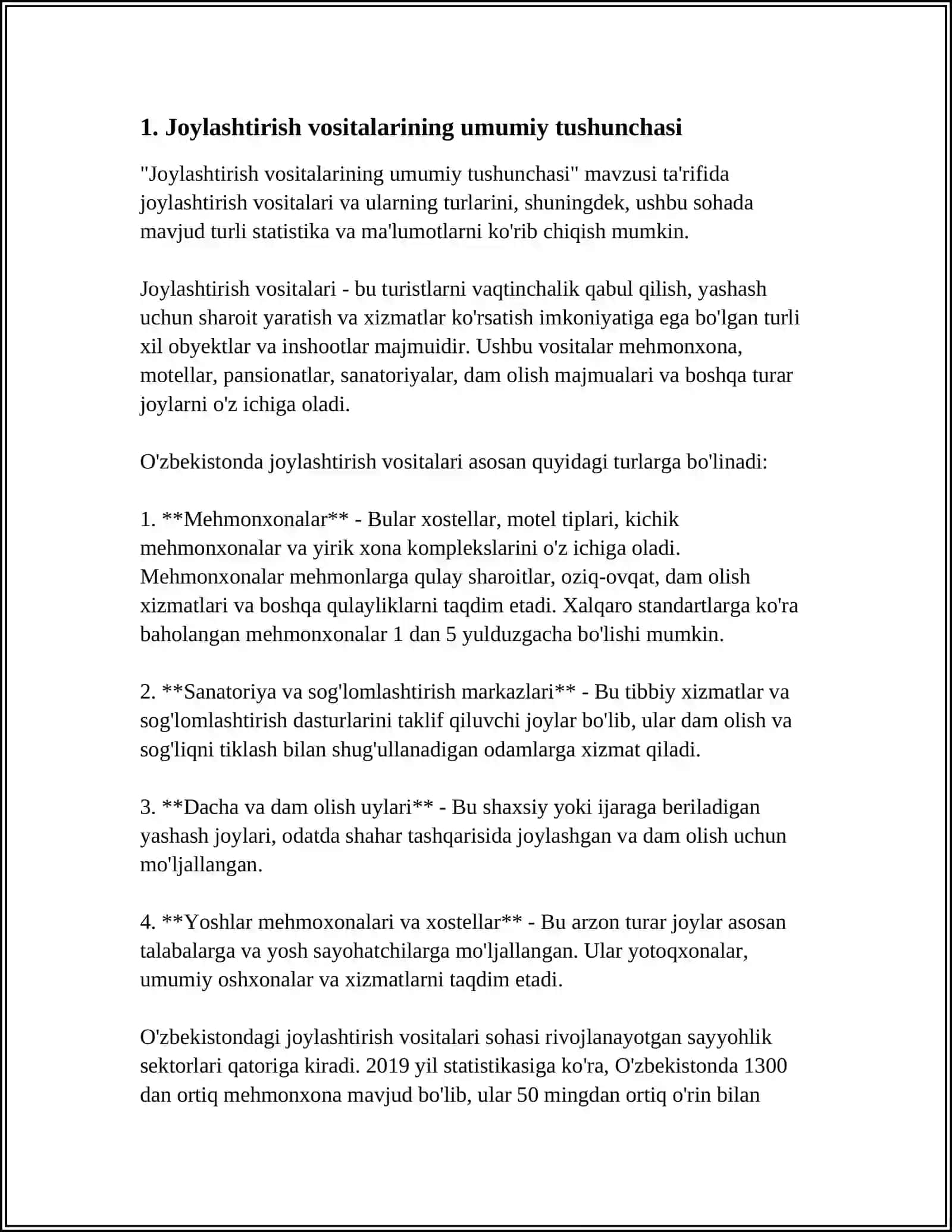 JOYLASHTIRISH VOSITALARINING TASNIFI 3