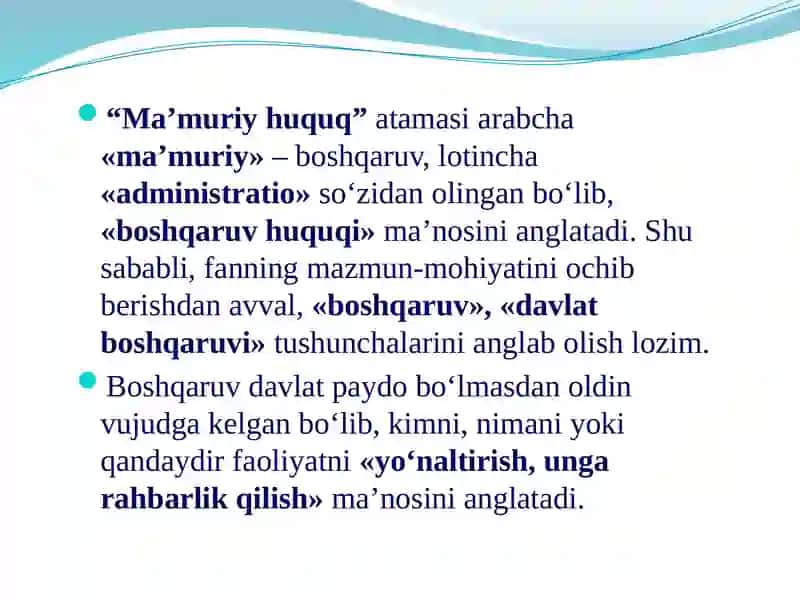 Ma’muriy huquq 3