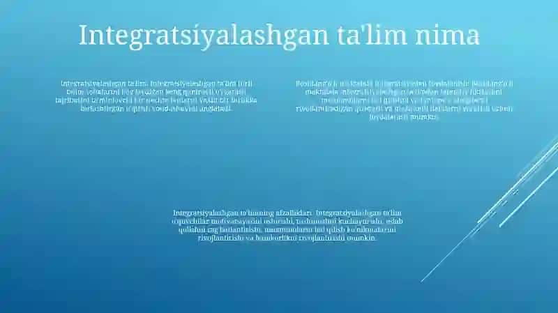 Integratsiyalashgan Ta'lim 3