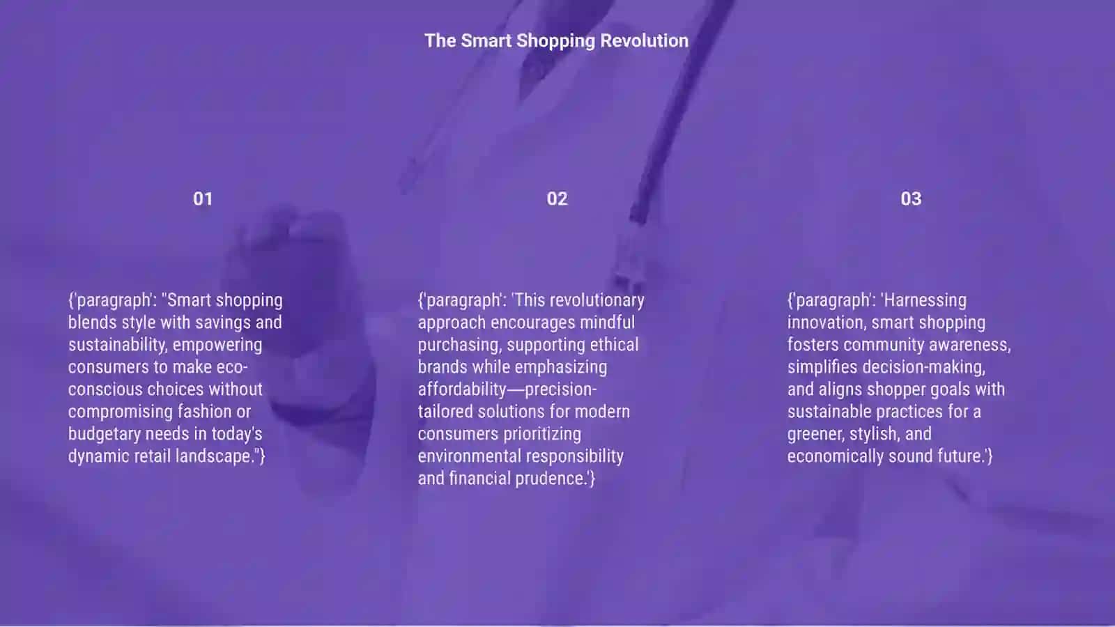 Smart shopping: Style, Savings and Sustainability 3