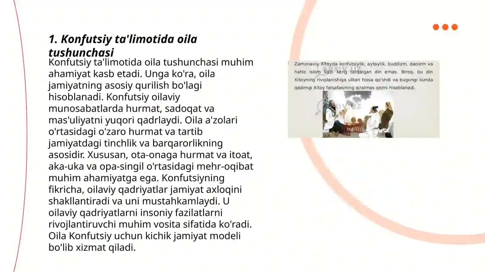 Kanfutsiylik ta'limotida ijtimoiy axloqiy masalalar 3