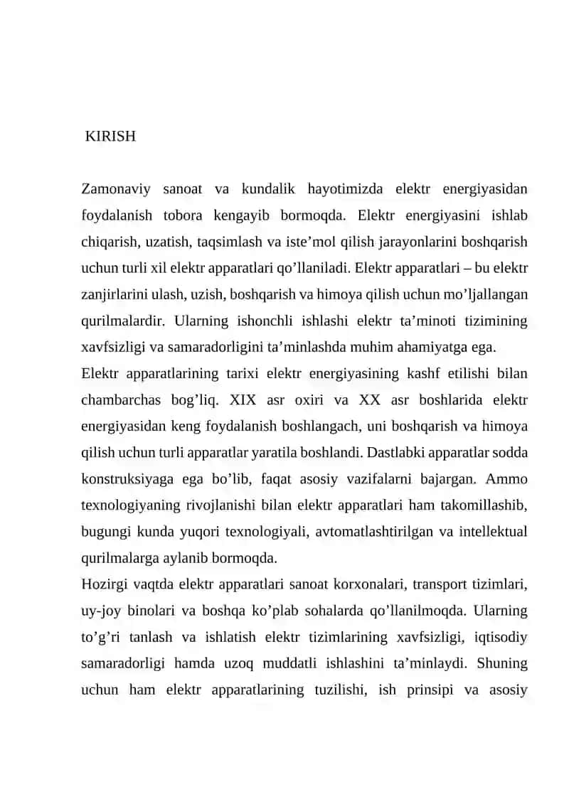 ELEKTR APPARATLARINING ASOSIY ELEMENTLARI 3