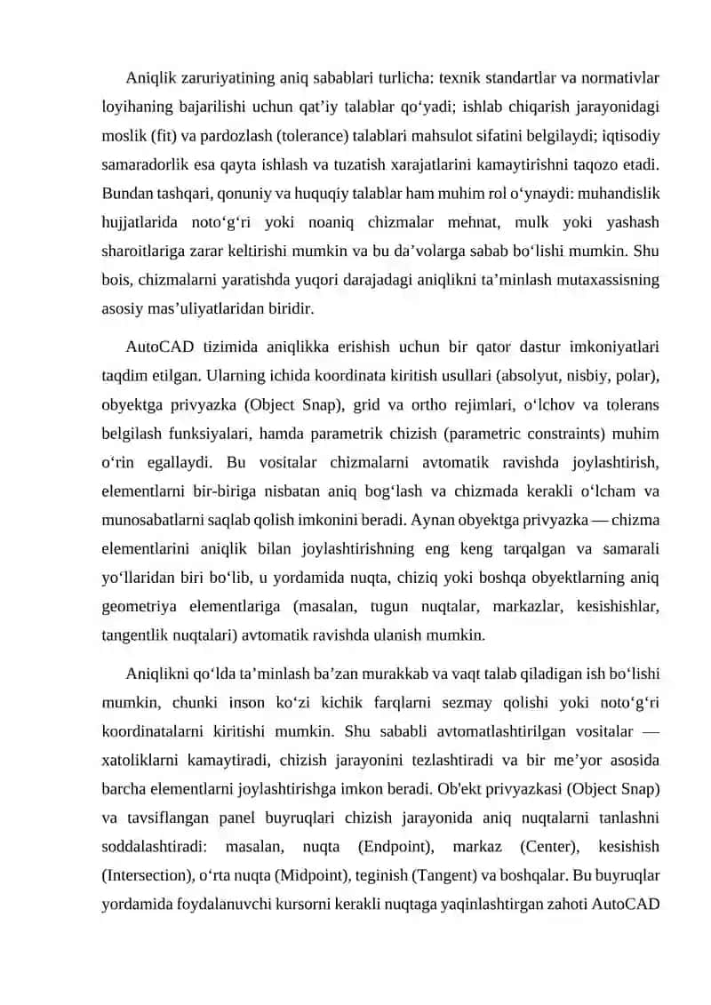 Obyektnaya privyazka paneli buyruqlari 3