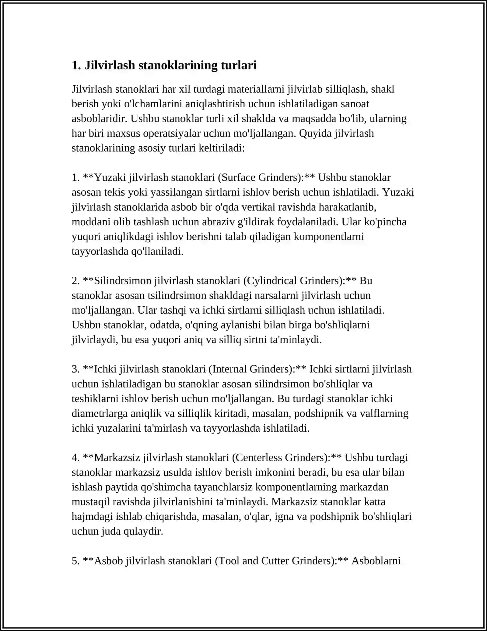 JILVIRLASH STANOKLARI 3