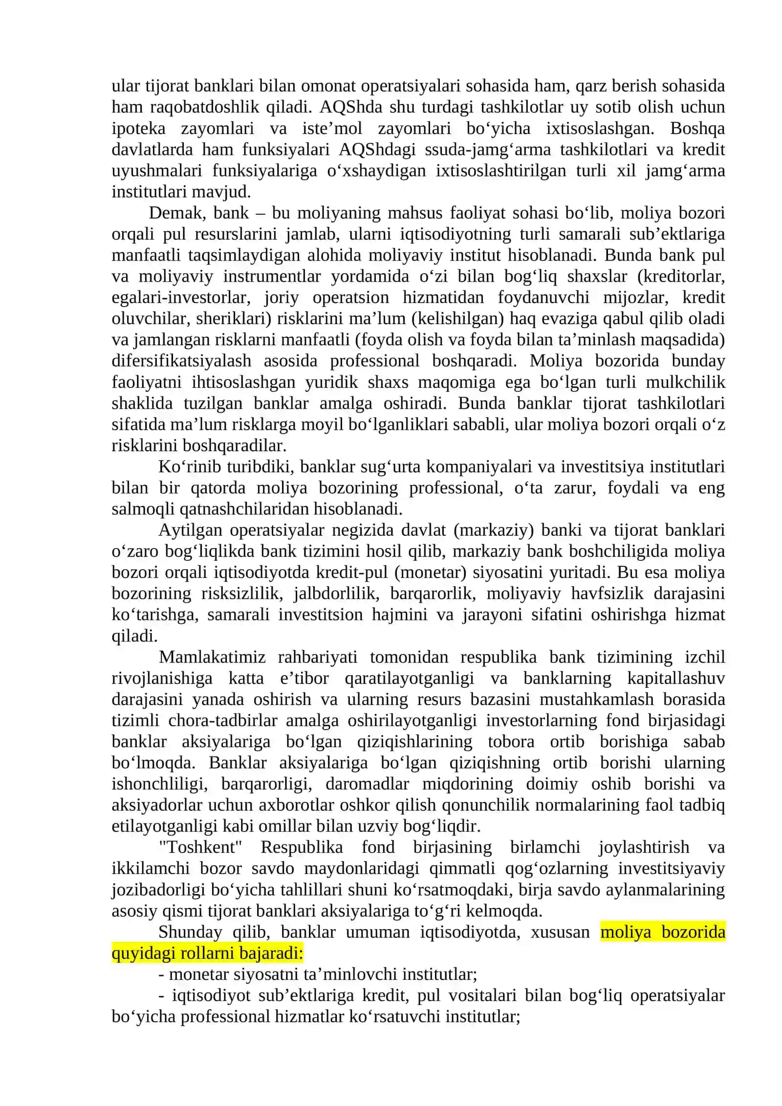 Moliyaviy vositachilar 3