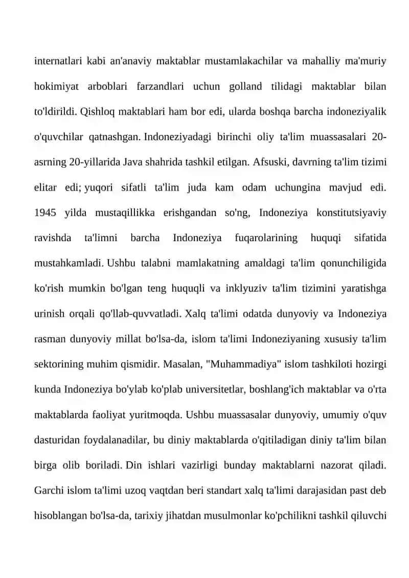 Indoneziya ta'lim tizimi 3