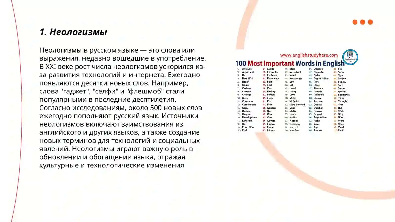 Словари новых слов и значений. Характерные особенности современной лексики 3