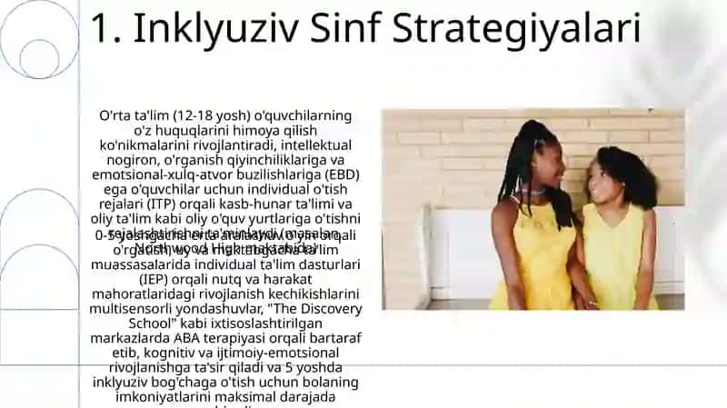Inklyuziv Sinf Strategiyalari 3