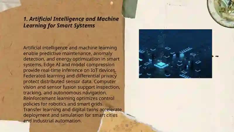 Artificial Intelligence and Machine Learning for Smart Systems 3