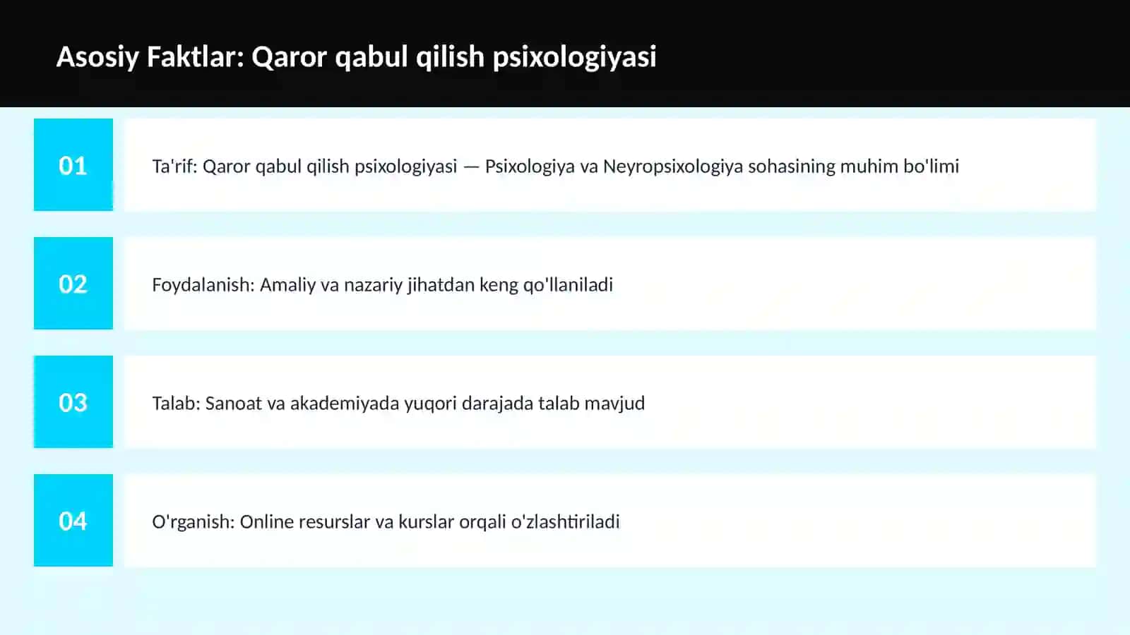 Qaror qabul qilish psixologiyasi 3