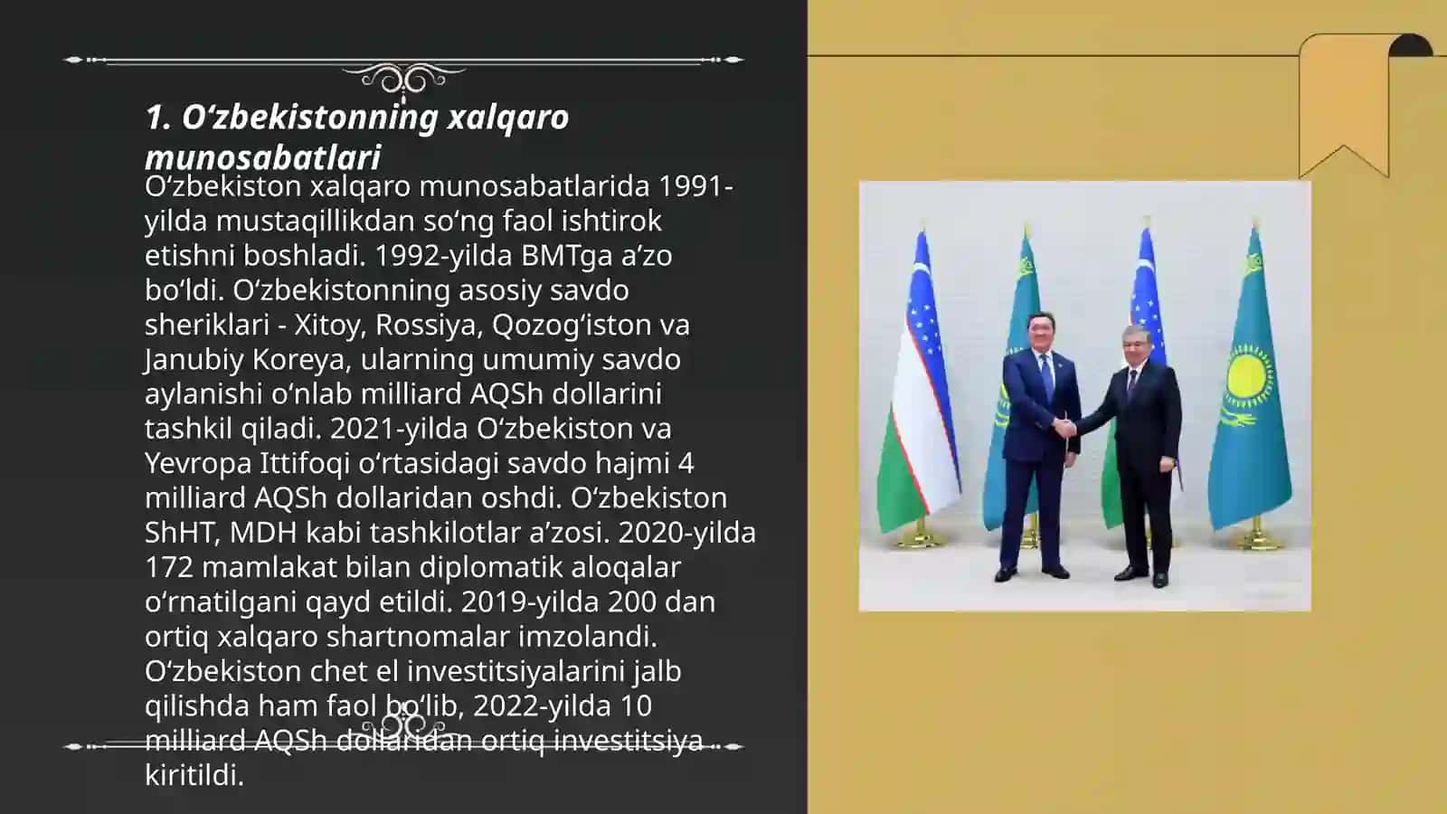 Oʻzbekiston va jahon hamjamiyati 3
