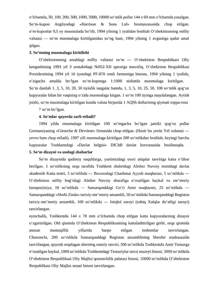 Milliy valyuta tizimi 3