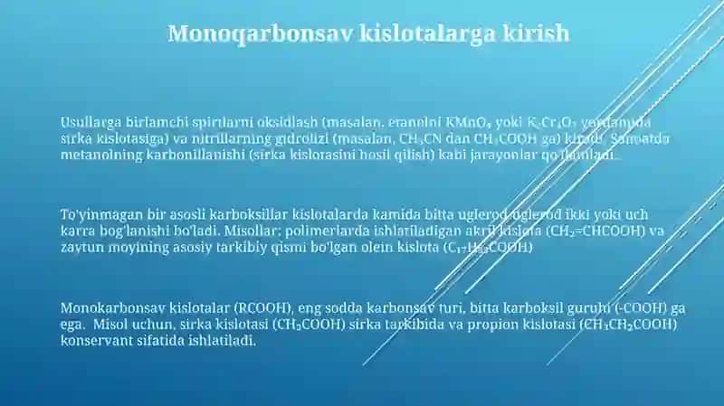 Karbon Kislotalarning Olinishi Usullari 3