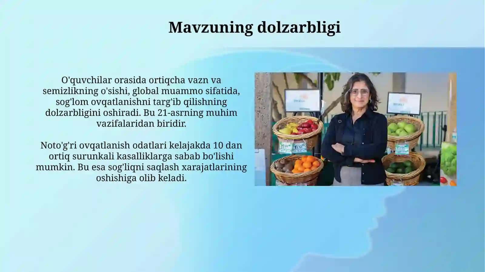 Sog‘lom ovqatlanish qoidalarini o‘quvchilarga singdirish metodikasi 3