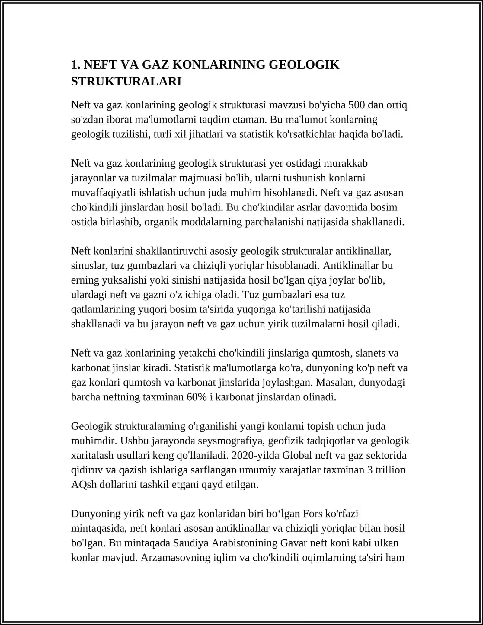 NEFT VA GAZ KONLARINING GEOLOGIK STRUKTURALARI 3